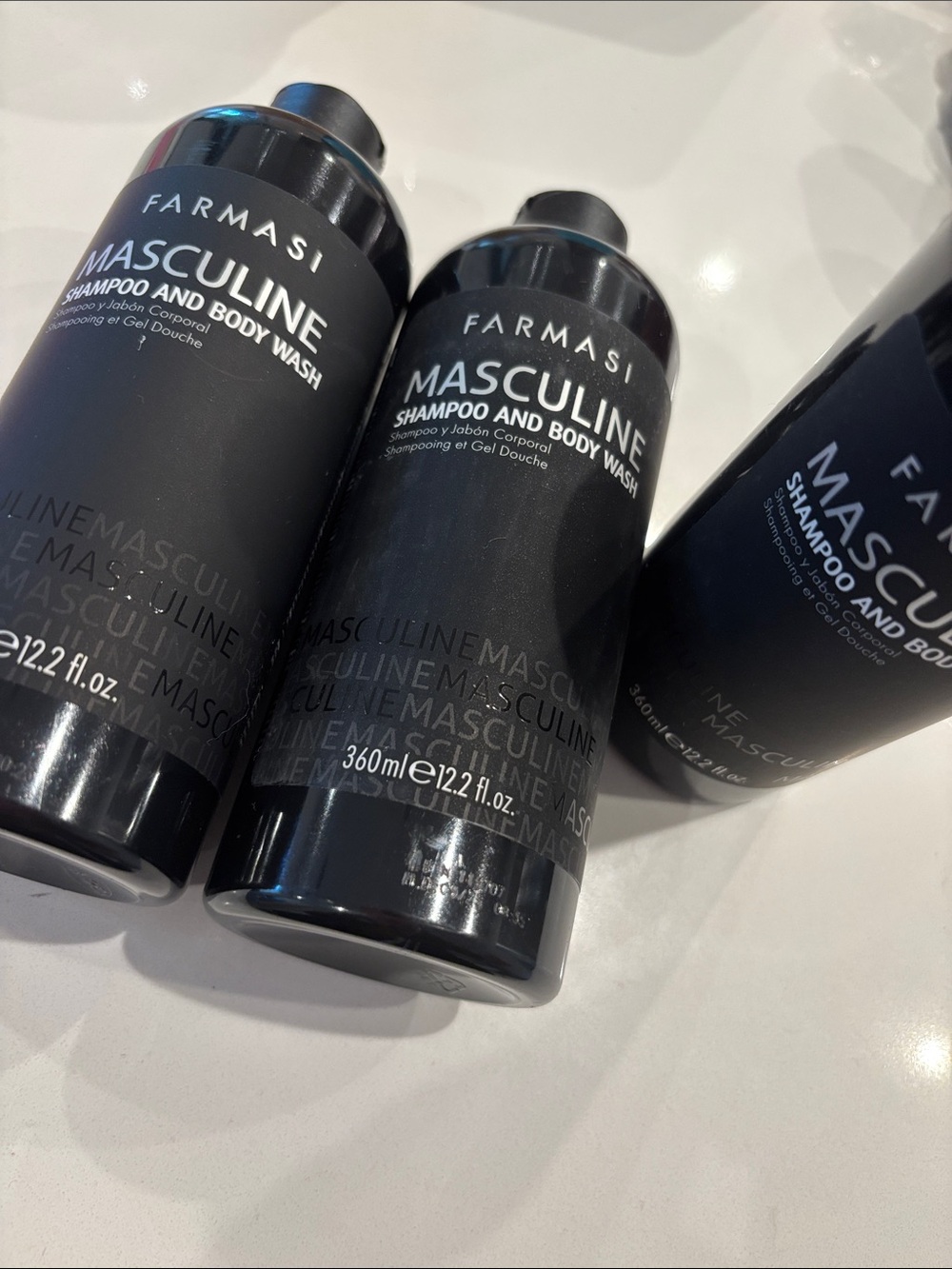 3 Farmasi Masculine Shampoo and Body Wash - Black